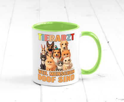 Tierarzt weil Menschen doof sind | Tierärztin lustig Tierliebhaber Humor