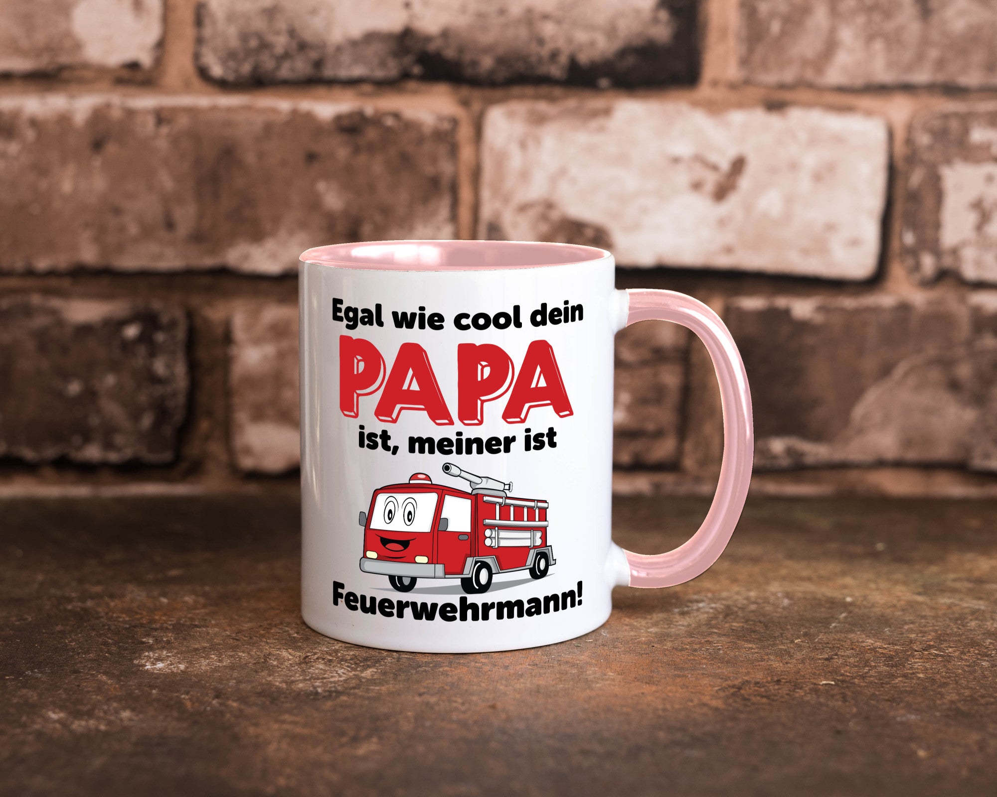 Cooler Papa | Feuerwehrmann Bester der Welt Humor Geschenkidee Tasse