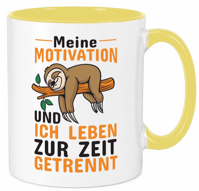 Keine Motivation | Faultier Tasse Büro Humor faul Geschenk Arbeit Kollegen