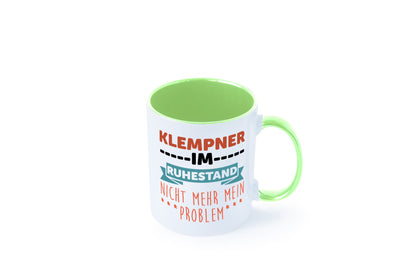 Klempner im ruhestand nicht mehr mein Problem Geschenkidee Jubiläum Humor Tasse