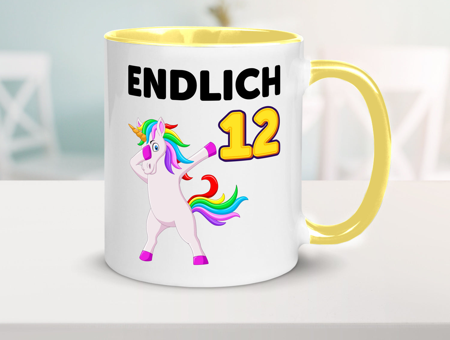 12. Geburtstag | endlich 12 Jahre Einhorn Mädchen lustig Geschenkidee Geschenk