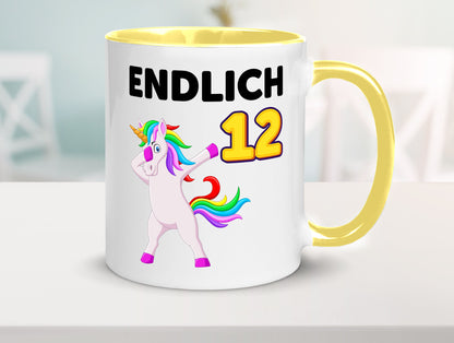 12. Geburtstag | endlich 12 Jahre Einhorn Mädchen lustig Geschenkidee Geschenk
