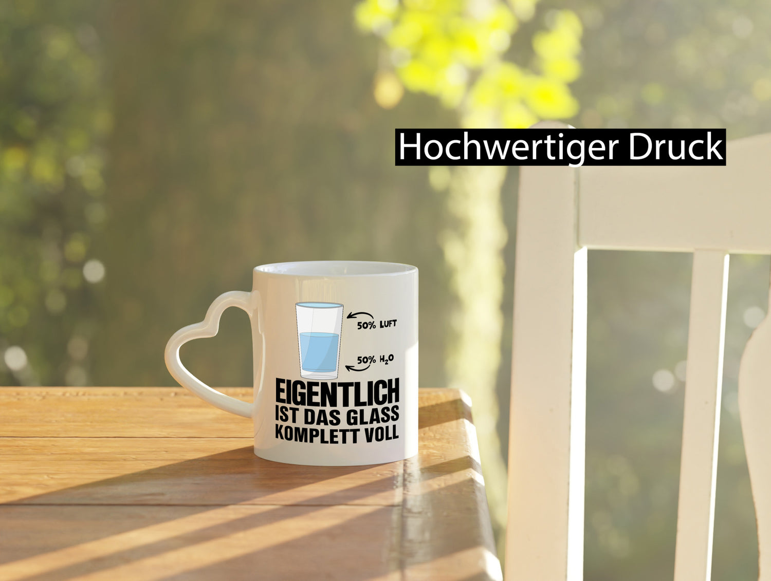 Wasserglas Motiv | Optimist Tasse Chemiker Chemie Humor Geschenkidee