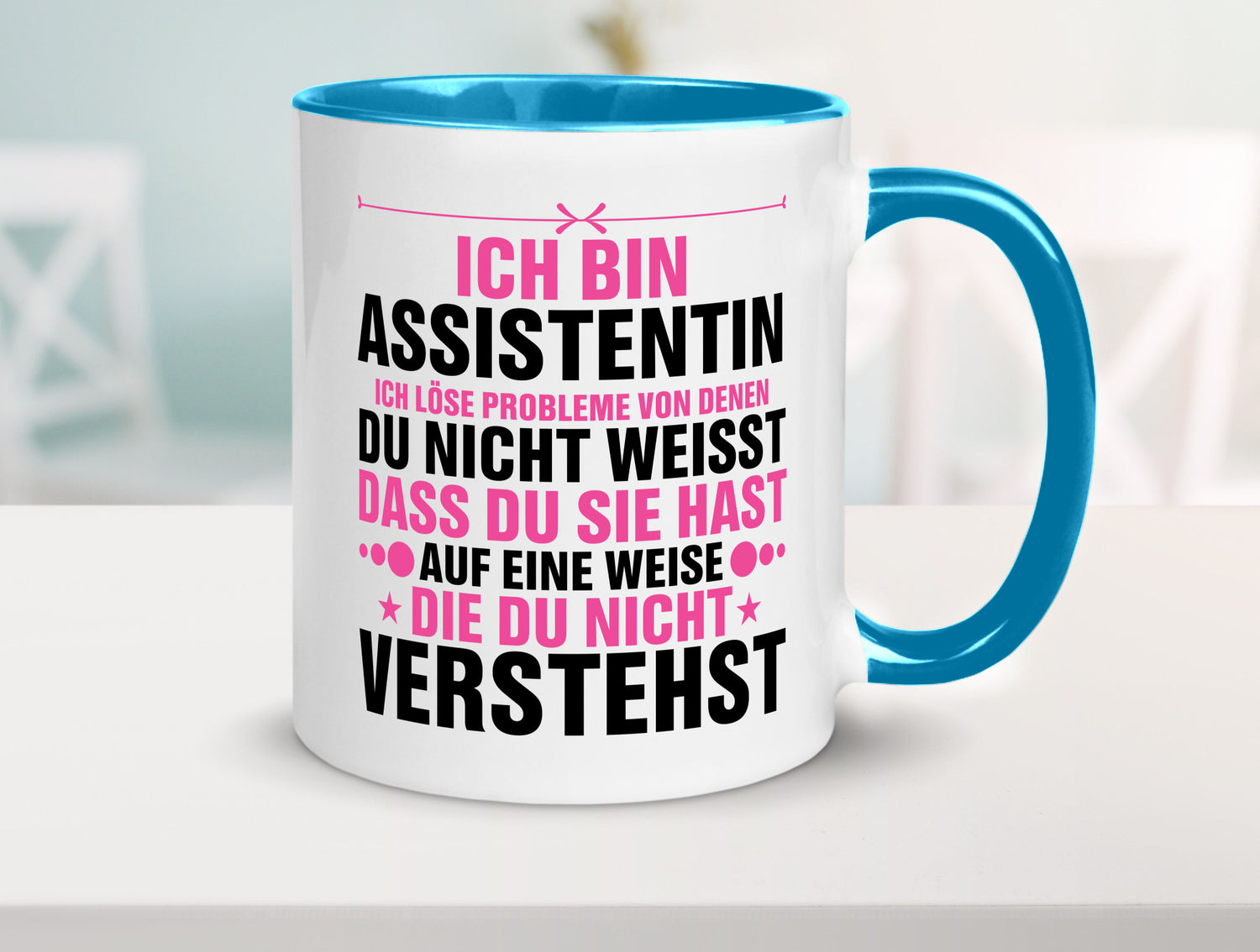 Löse Probleme: Assistentin | Assistenz Hilfskraft lustig Humor Geschenkidee