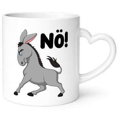 Nö | Sturer Esel hab kein bock lustig Humor Geschenkidee Geschenk Tasse
