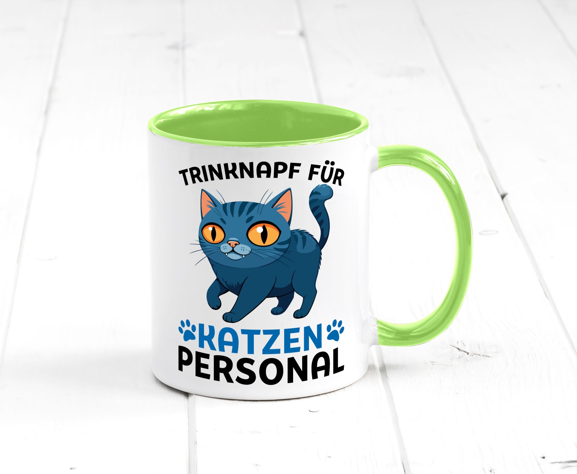 Katzen Personal | Katzenbesitzer Tasse Katze Humor vl2 Tierliebhaber