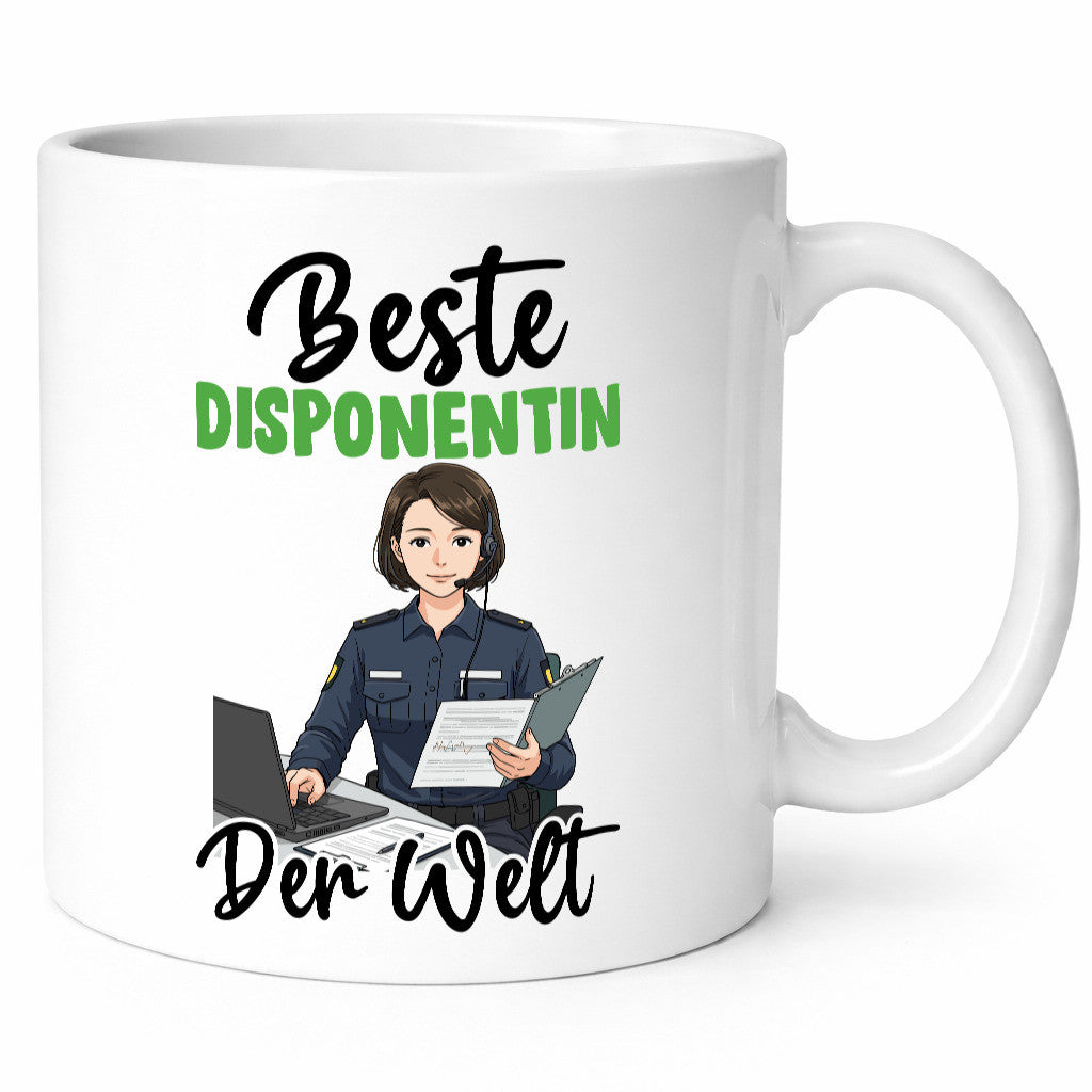 Beste Disponentin | Zuteilerin v2 lustig Humor Geschenkidee Geschenk Tasse