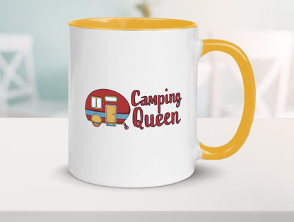 Camping Queen | Wohnanhänger Geschenk Humor Geschenkidee lustiger Spruch Tasse