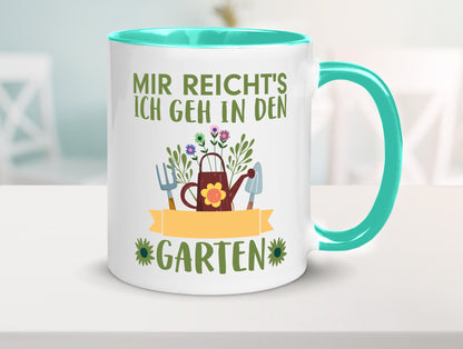 Ich geh in den Garten | Gärtner Tasse Gartenarbeit Humor Arbeit Kollegen Büro