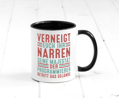 Verneigt euch: Programmierer | Software Entwickler Geschenkidee Humor Tasse