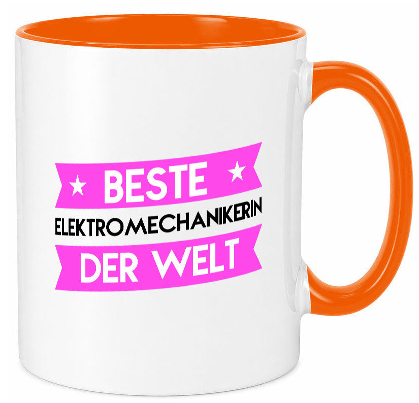 Beste Elektromechanikerin | Mechanikerin Humor Geschenkidee Tasse