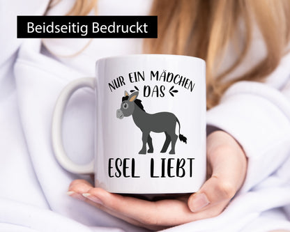 Nur ein Mädchen das Esel Lieb | Tiere Liebhaber Geschenkidee Tierliebhaber