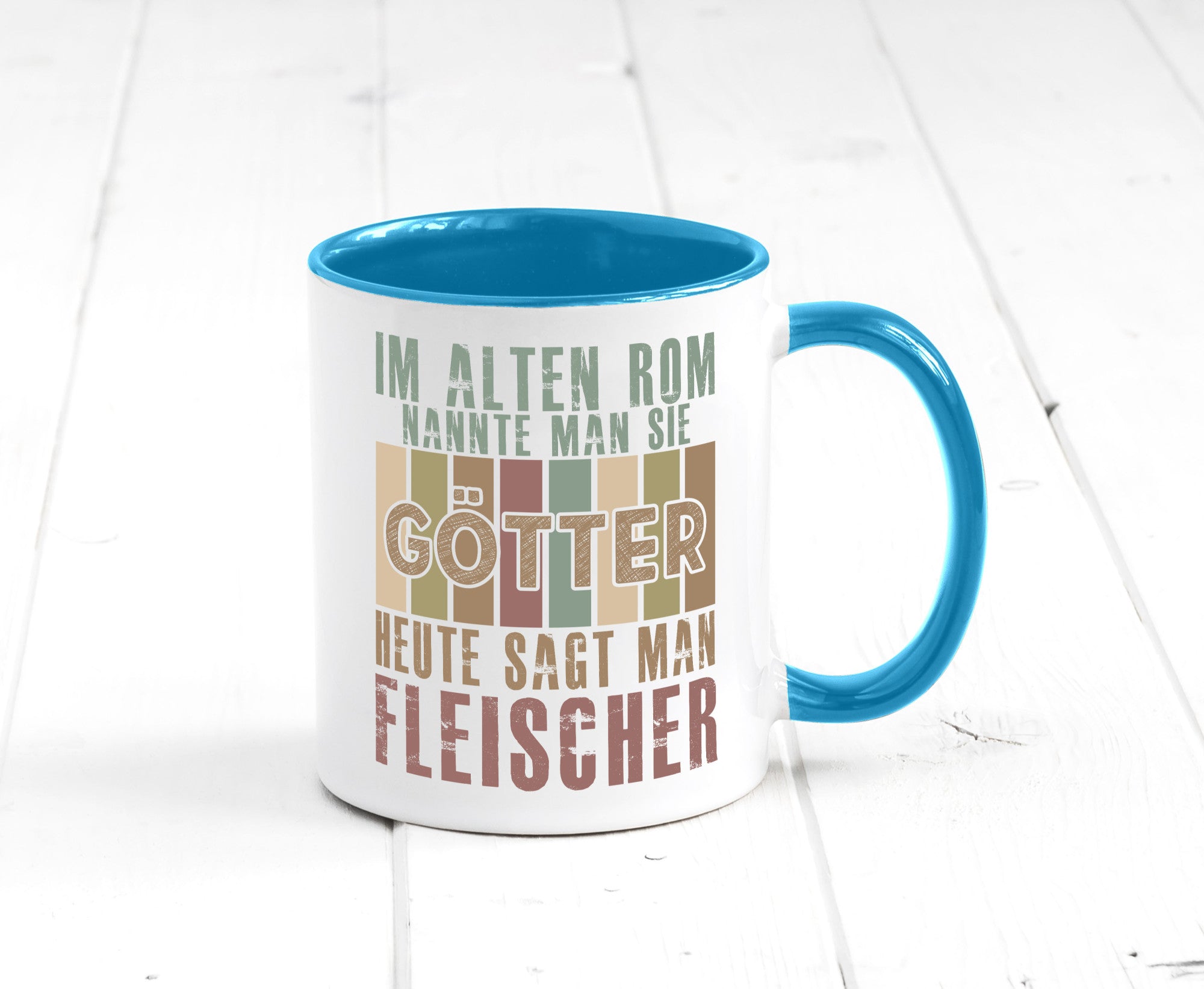 Heute sagt man: Fleischer | Schlachterei Humor Geschenkidee Tasse