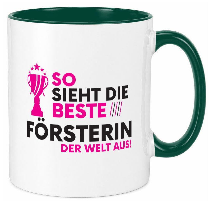 Die Weltbeste Försterin | Forst Arbeit Humor Kollegen Büro Geschenkidee Tasse