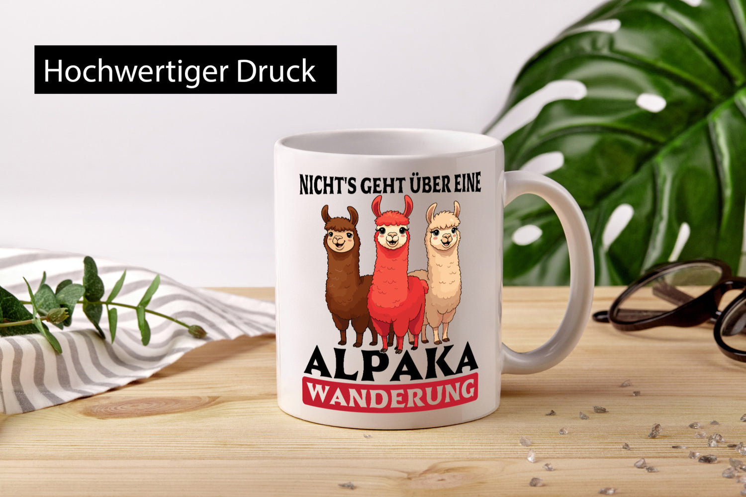 Nichts geht über eine Alpaka Wanderung | Lama Wandern lustig Humor Geschenkidee