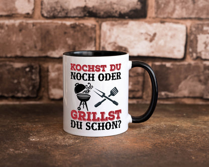 Grillst du schon? | Spruch Tasse Grillen Männer Geschenkidee Humor