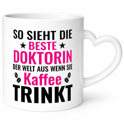 Kaffee trinkt: Doktorin | Doktorand Doktortitel lustig Humor Geschenkidee