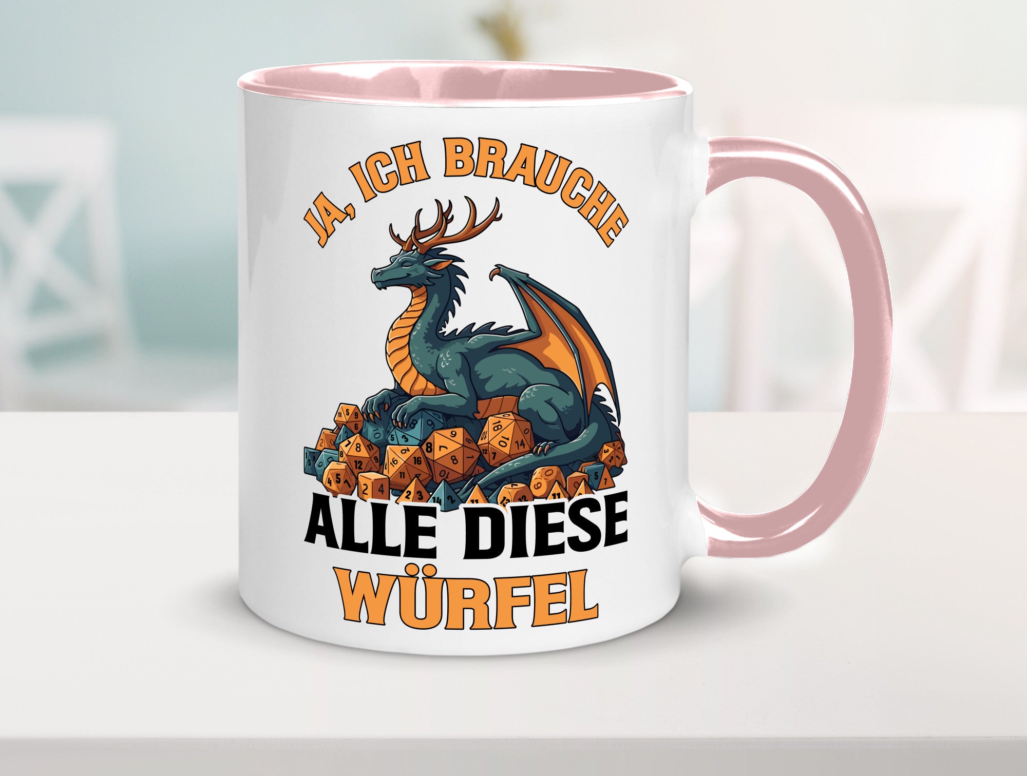 Ja ich brauche alle diese Würfel | Drache Rollenspiel v2 Geschenk Humor