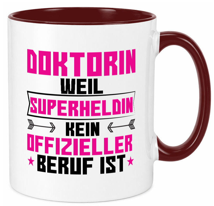 Superheldin Doktorin | Doktorand Doktortitel Geschenkidee Humor Tasse