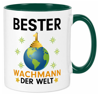 Welt Bester Wachmann | Wachpersonal Nachtwächter Humor Geschenkidee Tasse