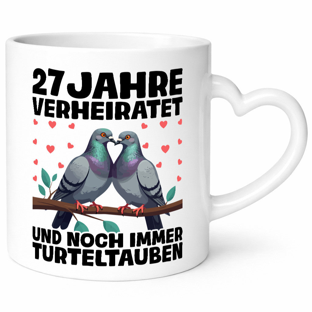 27 Jahre verheiratet | Turteltauben Ehe Ehepaar lustig Humor Geschenkidee