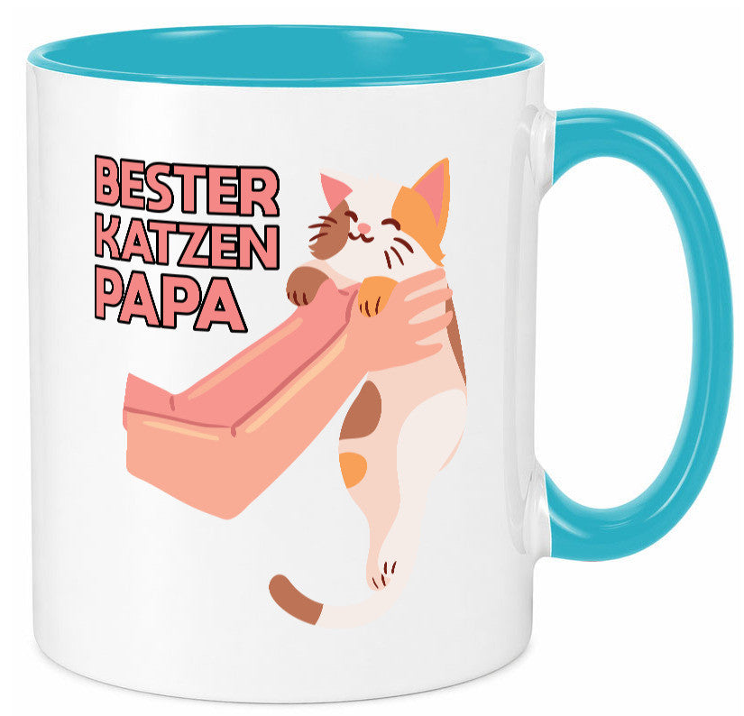 Bester Katzenpapa | Katze Gabel Geschenk Tierliebhaber Humor lustiger Spruch