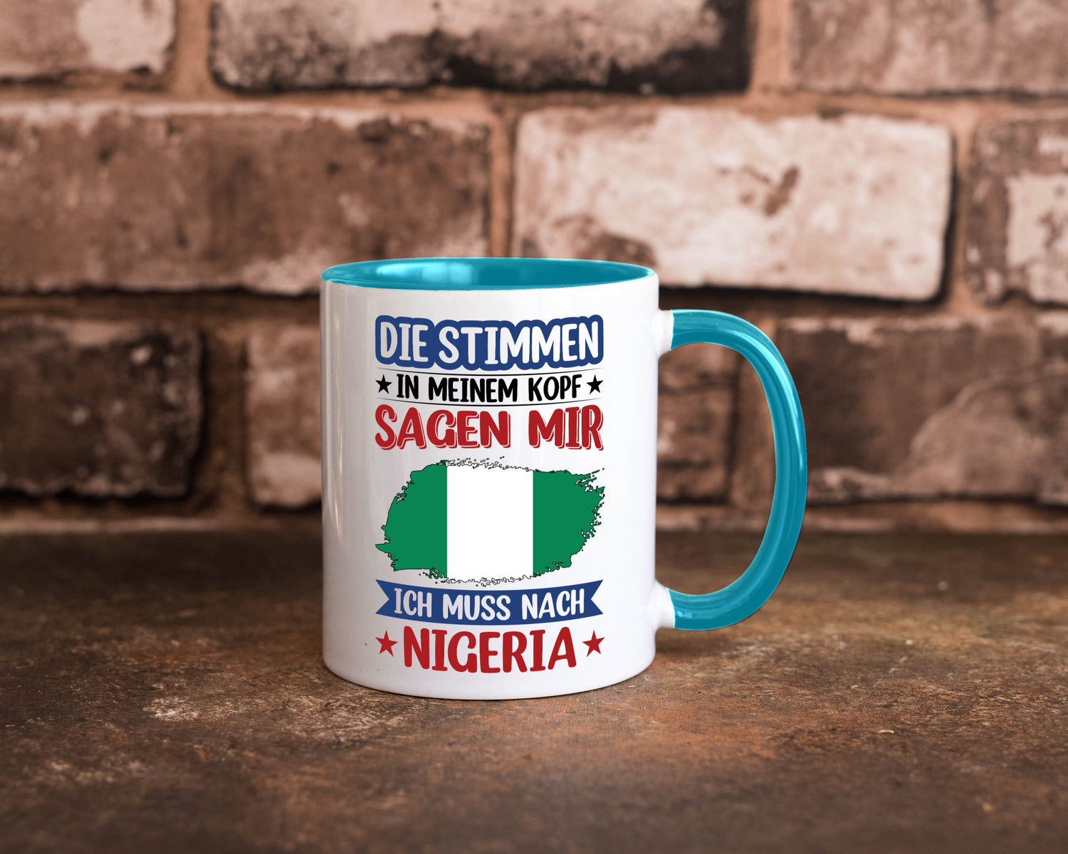 Nigeria | Urlaub Stimmen in meinem Kopf Traumland Geschenk Humor Geschenkidee