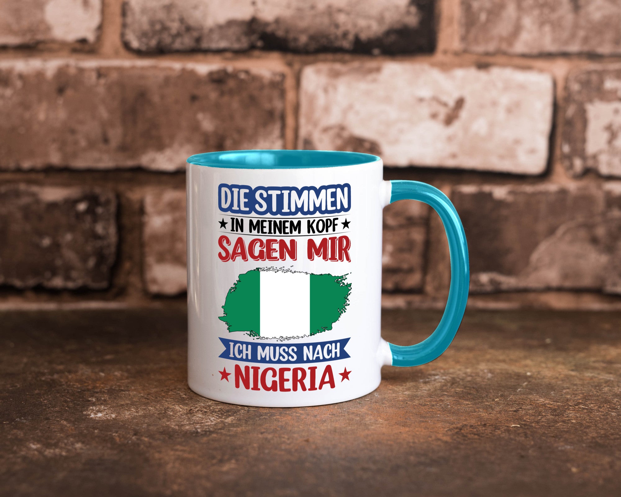 Nigeria | Urlaub Stimmen in meinem Kopf Traumland Geschenk Humor Geschenkidee