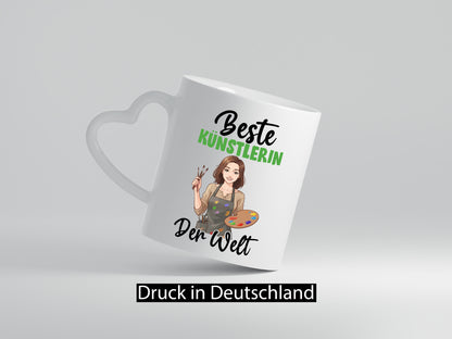 Beste Künstlerin | Kunst Geschenk Humor Geschenkidee lustiger Spruch Tasse