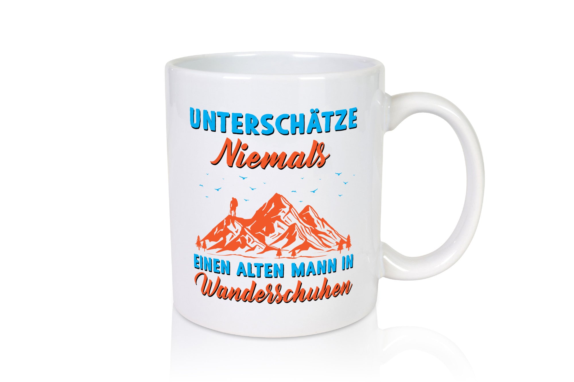 Alter Mann in Wanderschuhen | Berge Mensch Geschenkidee Humor Tasse