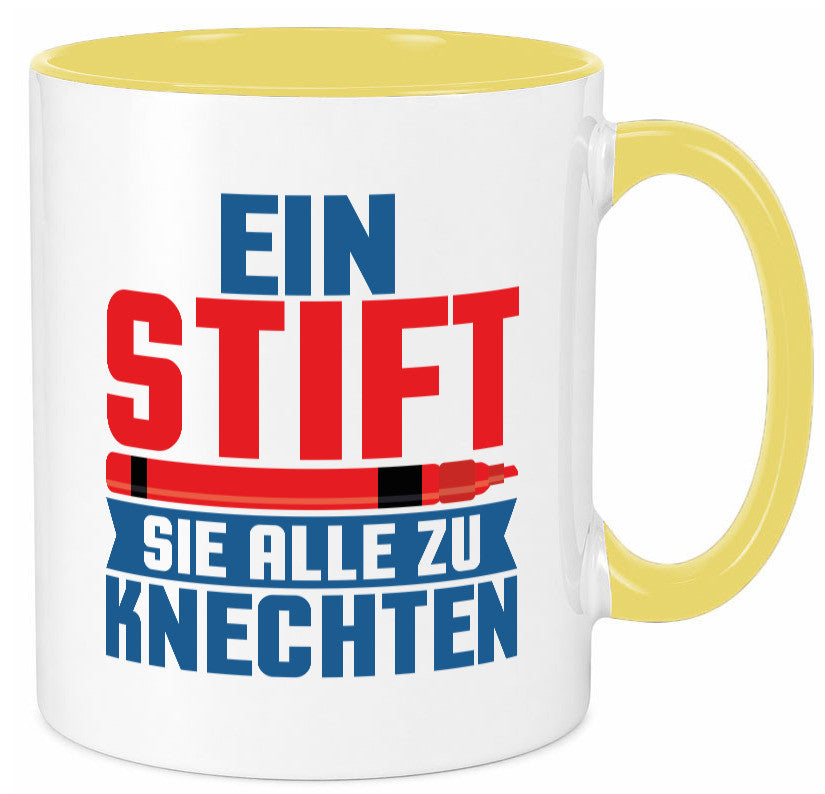 Knechten | Lehrerin Lehrer Unterricht Kollege v2 lustiger Spruch Geschenk Tasse