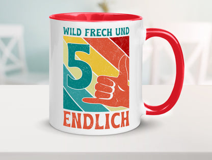 5. Geburtstag | 5 Jahre Wild und Frech Geschenk Geschenkidee lustiger Spruch
