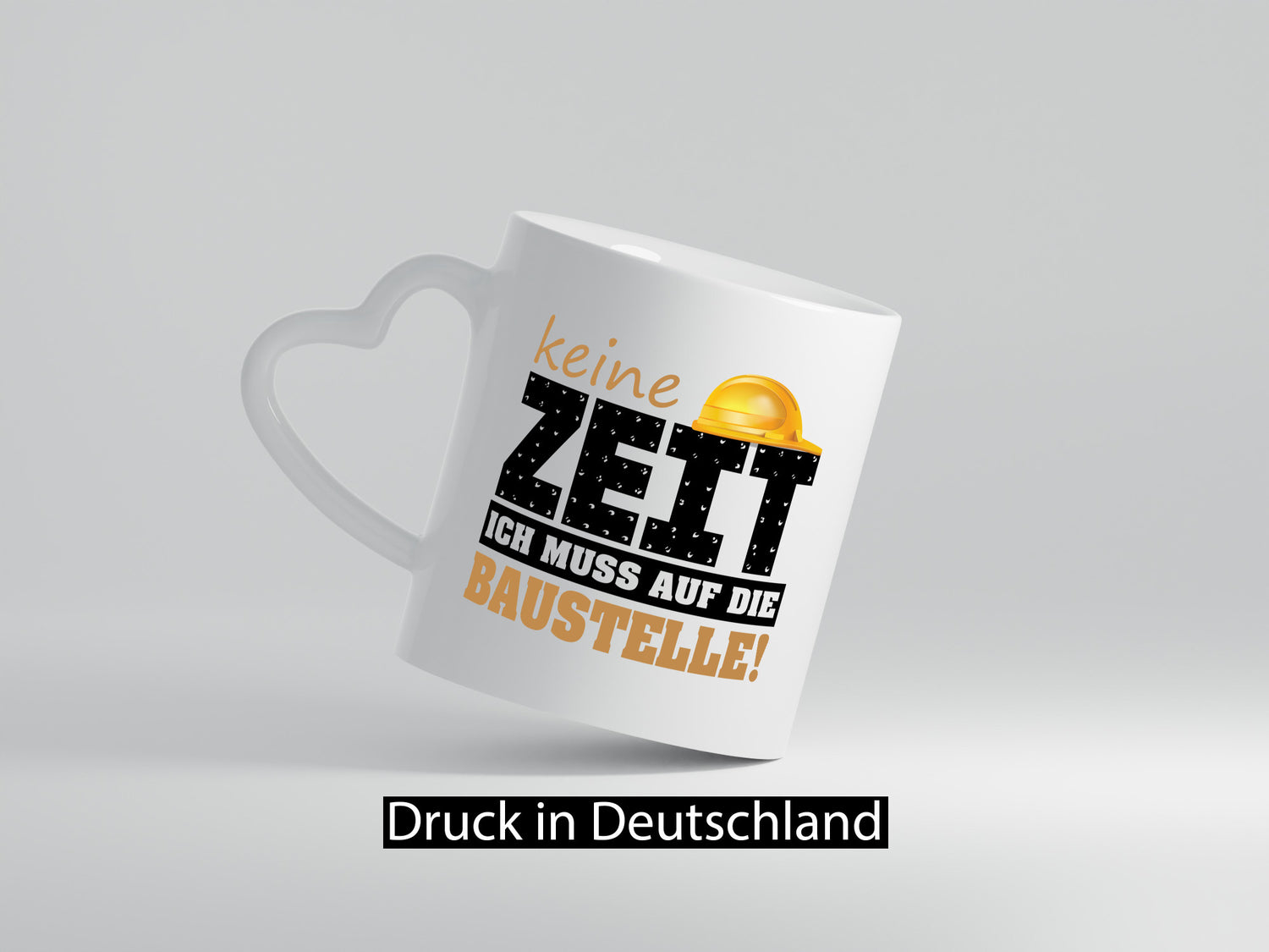Keine Zeit muss auf die Baustelle | Bauherr Arbeit Geschenk Kollegen Büro