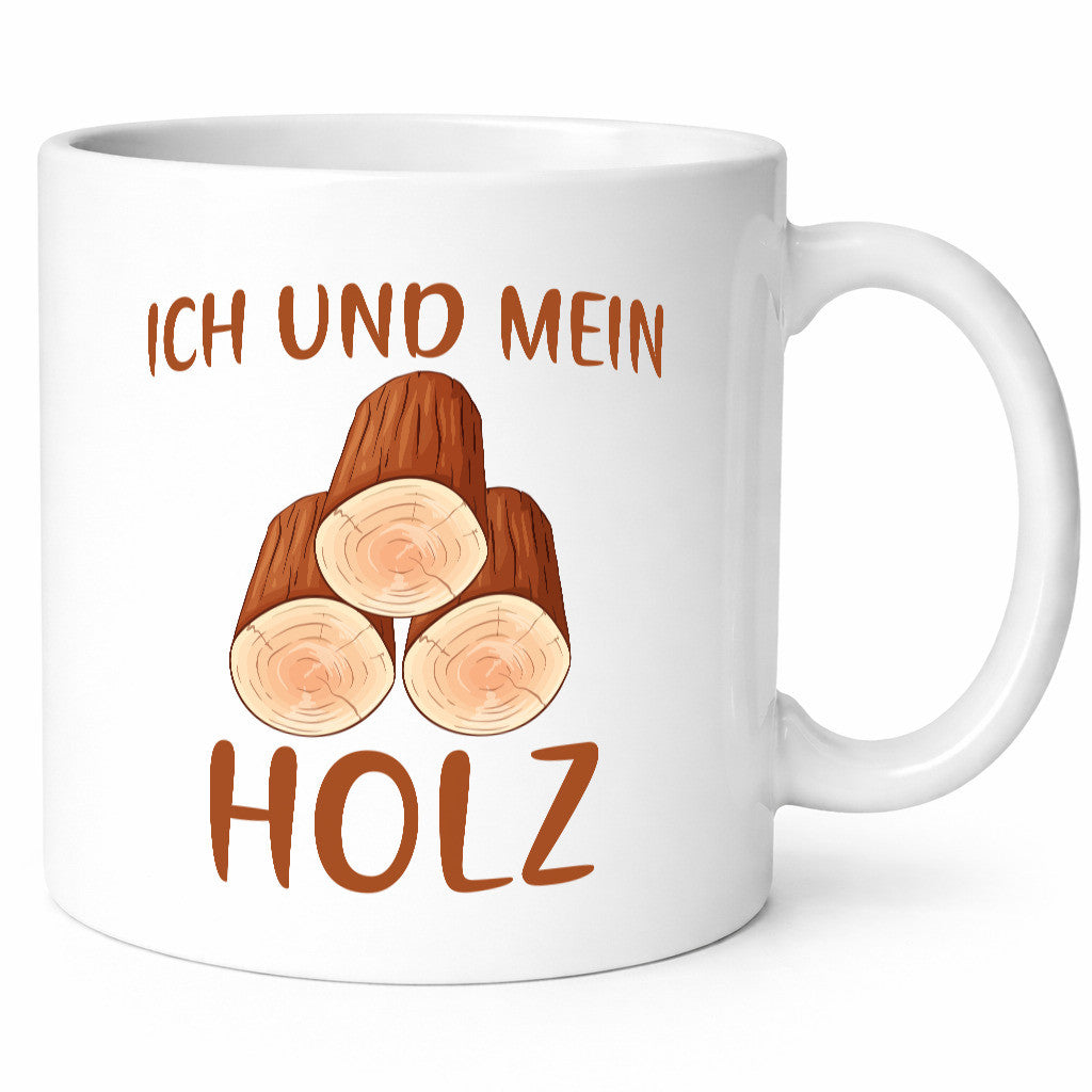 Ich und mein Holz | liebhaber Holzfäller lustiger Spruch Geschenk Humor
