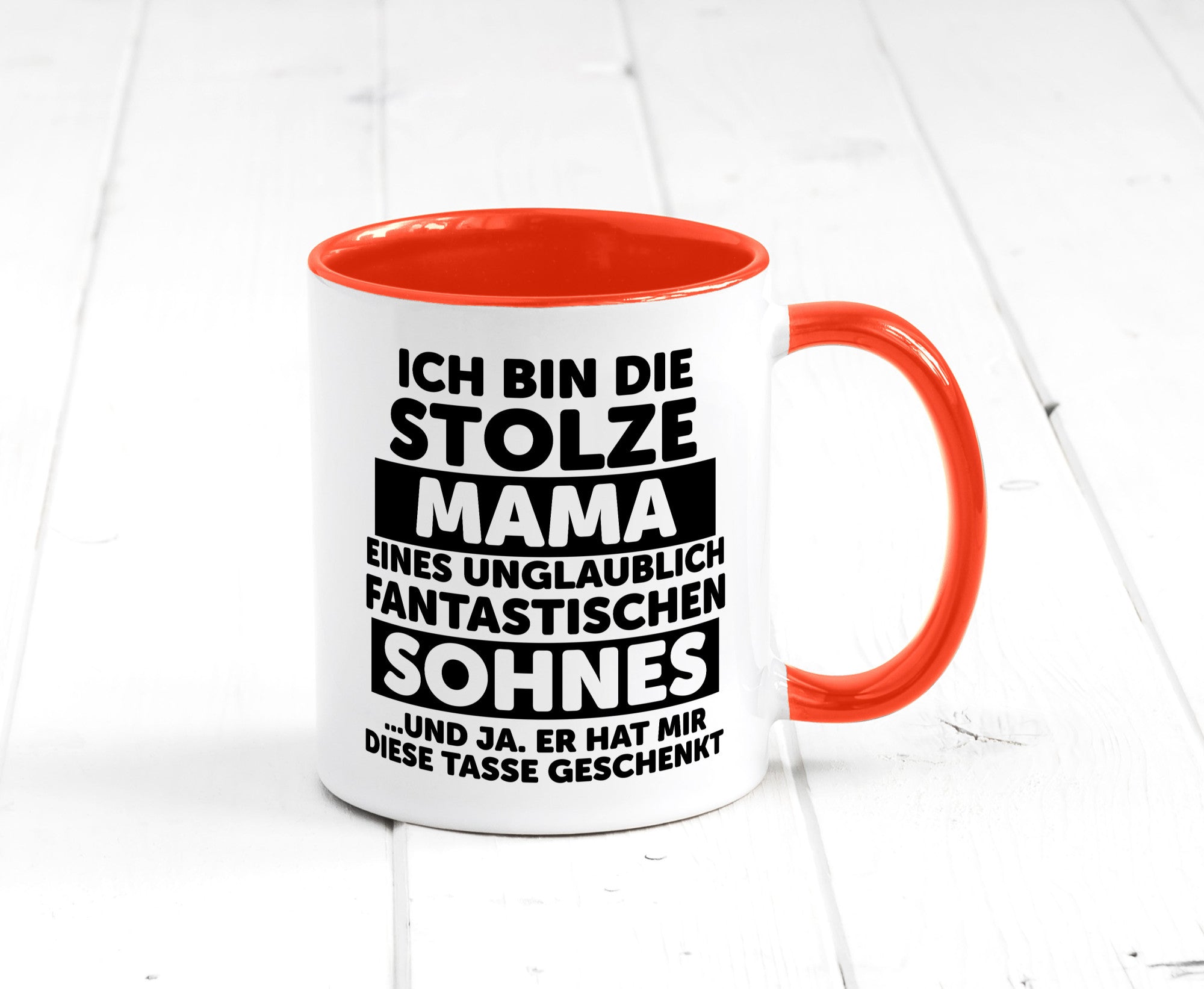 Stolze Mama | Fantastischer Sohn Beste Humor Familie Geschenkidee Tasse
