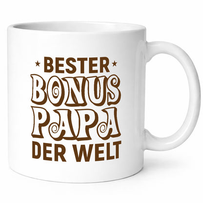 Bester Bonus Papa der Welt | Vatertag Humor Familie Geschenkidee Tasse