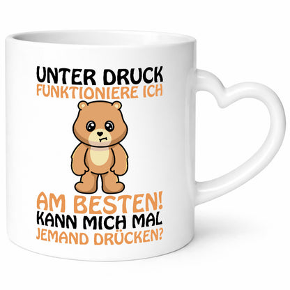 Unter Druck funktioniere ich am Besten | Drückt mich mal Geschenk Humor