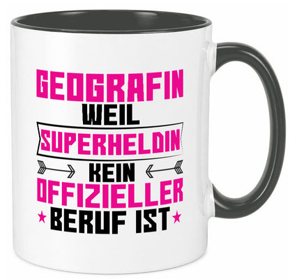 Superheldin Geografin | Geografie Geschenkidee Humor Tasse