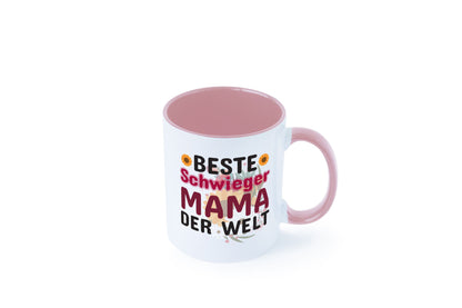 Beste Schwiegermama | Schwiegermutter Tasse Blumen Humor Familie Geschenkidee