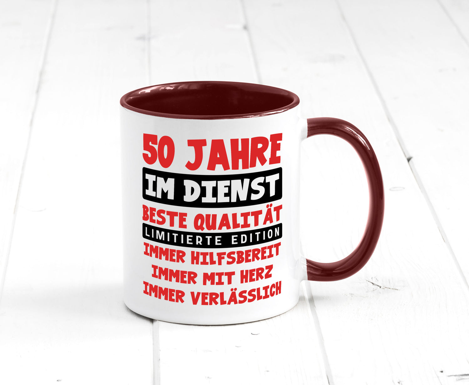50 Jahre im Dienst | Jubiläum Arbeit v9 lustiger Spruch Geschenk Kollegen Büro