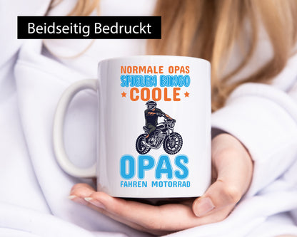 Coole Opas fahren Motorrad | Spruch Tasse Großvater Geschenk Familie