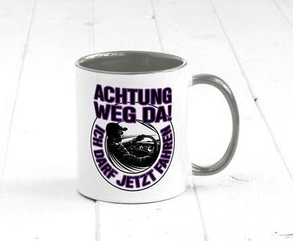 Achtung weg da ich darf jetzt Fahren | Führerschein lustig Humor Geschenkidee