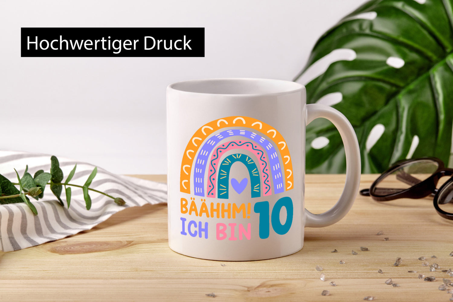 10. Geburtstag | 10 Jahre Regenbogen Bääm Mädchen Geschenk Geschenkidee