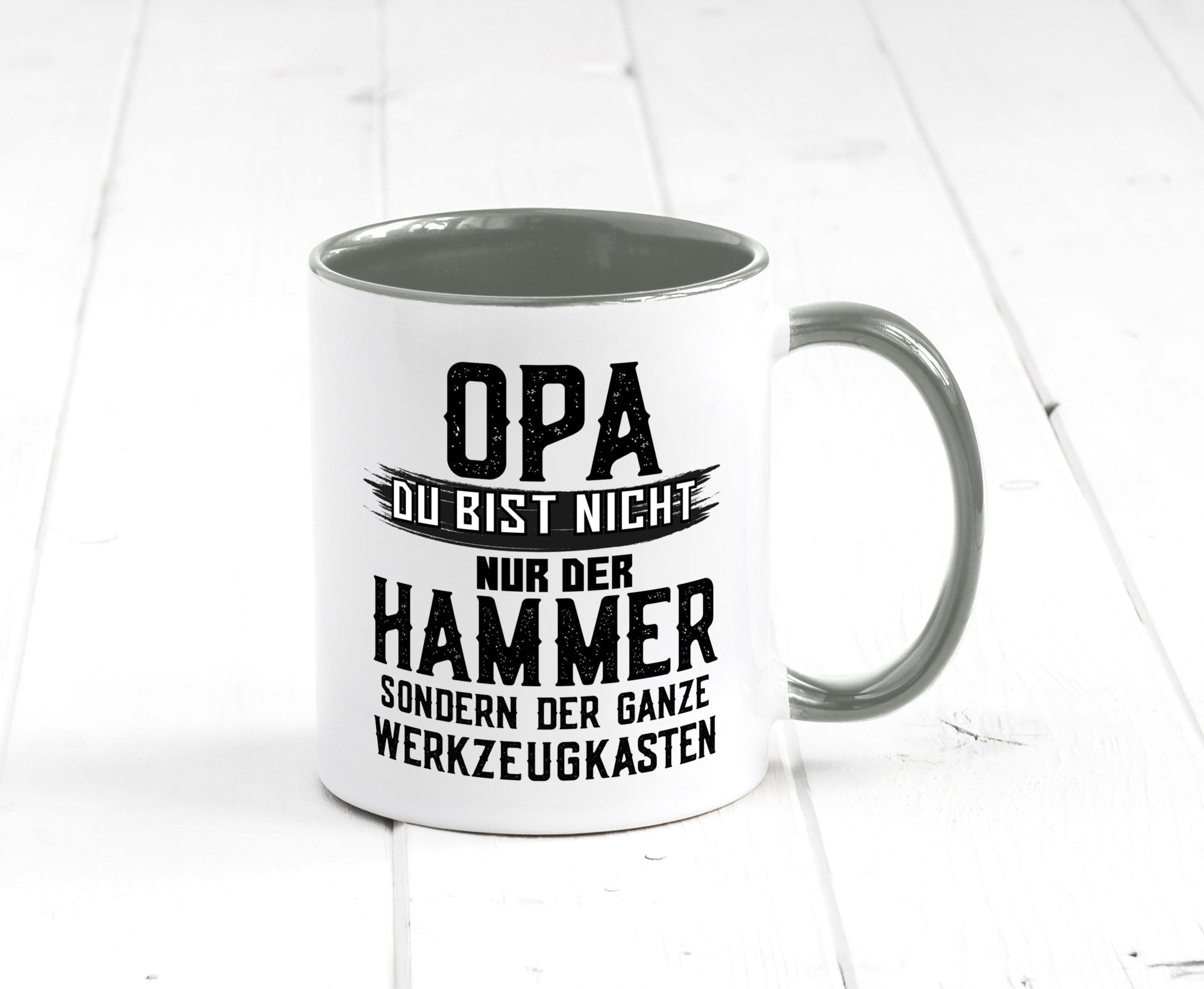Opa ist der Hammer | Großvater Tasse Werkzeugkasten lustig Familie Geschenkidee