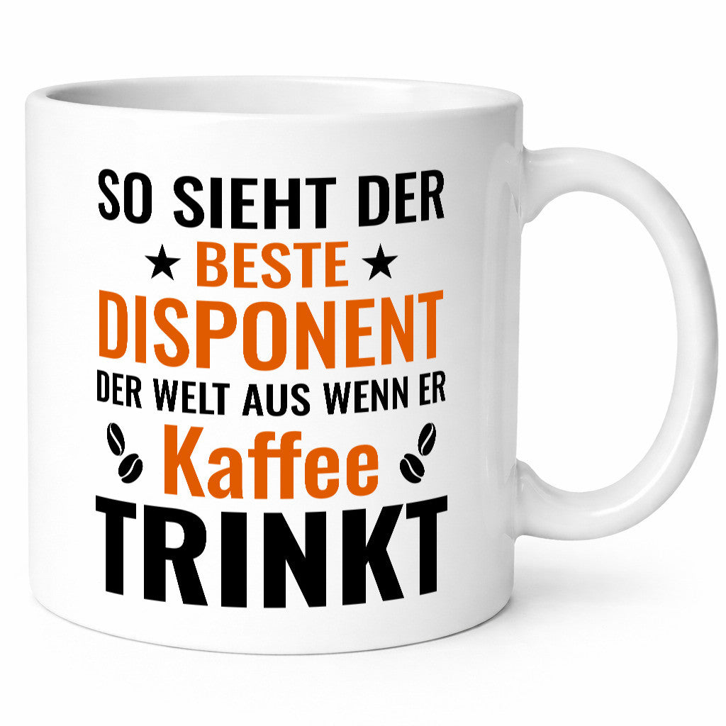 Kaffee trinkt: Disponent | Zuteiler Humor Geschenkidee Tasse