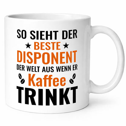 Kaffee trinkt: Disponent | Zuteiler Humor Geschenkidee Tasse