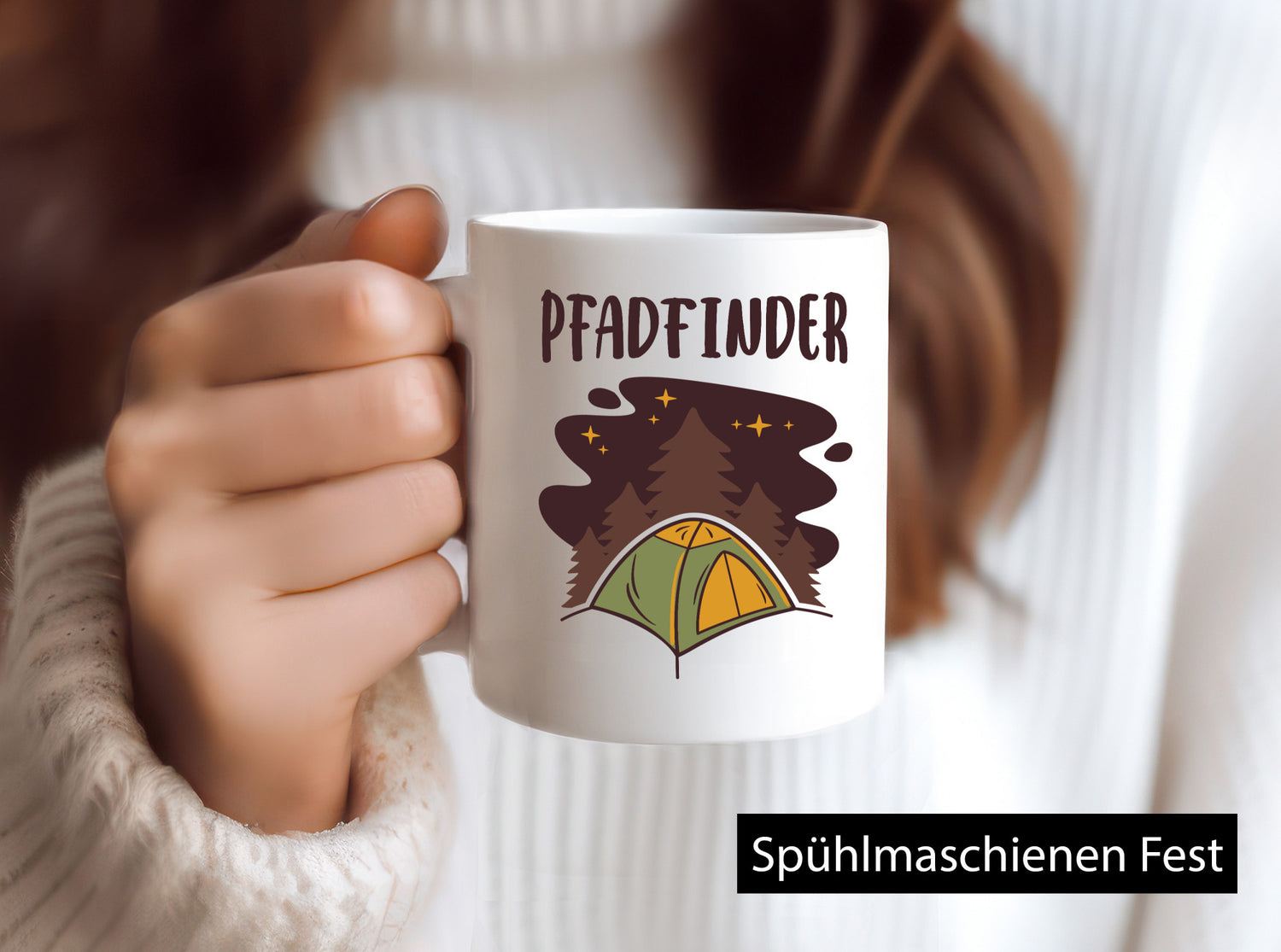 Pfadfinder | Zelten Lagerfeuer Campen v2 Geschenkidee Humor Tasse
