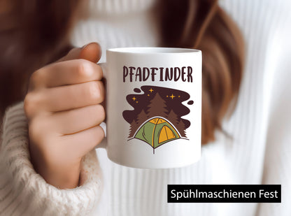 Pfadfinder | Zelten Lagerfeuer Campen v2 Geschenkidee Humor Tasse