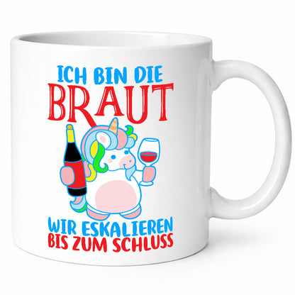 Junggesellinnenabschied | JGA Braut Einhorn Eskalation v2 lustig Humor