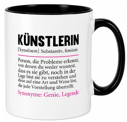 Künstlerin | Beruf lustig Kunst Humor Arbeit Kollegen Büro Geschenkidee Tasse
